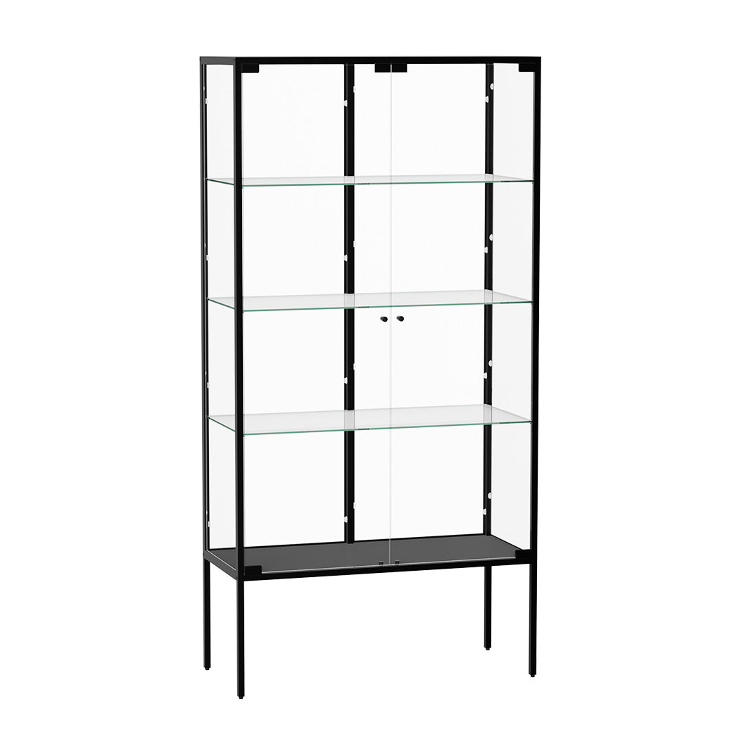 Stacked Glass Display Cabinet Steel 4 Tier 160cm-1937319795359879168