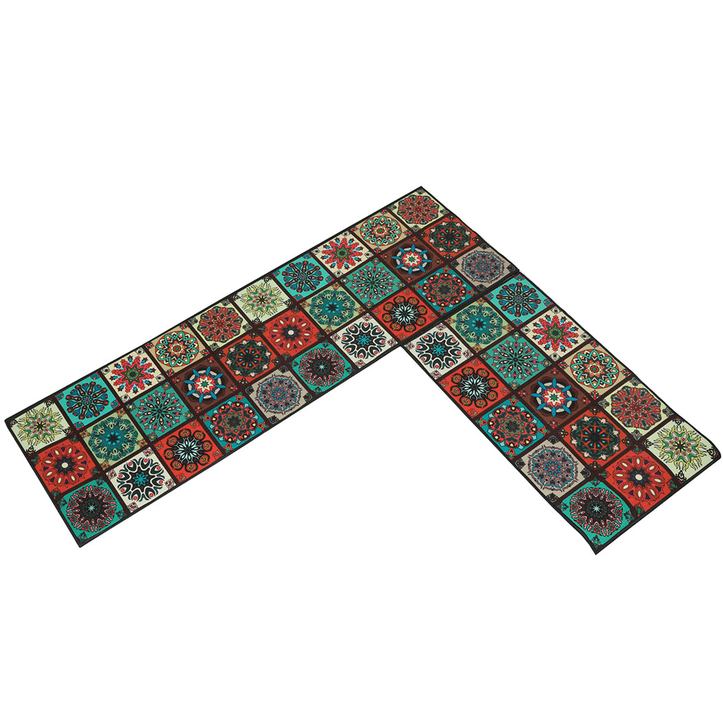 Marlow 2x Kitchen Mat Floor Rugs Area 45x150cm-1942353169262710784