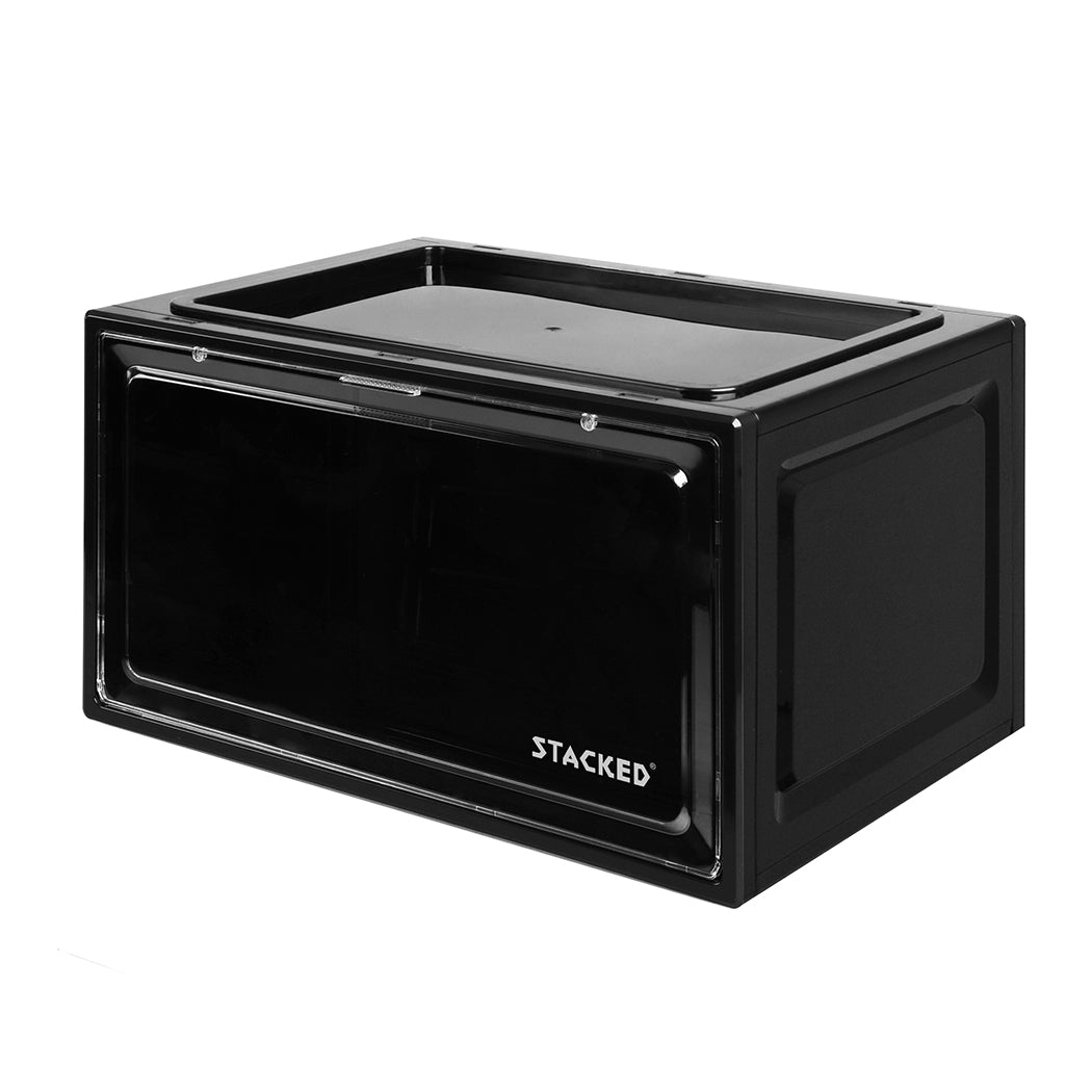 Stacked Shoe Box Acrylic Sneaker Display 1PC Black-1942352807457853440