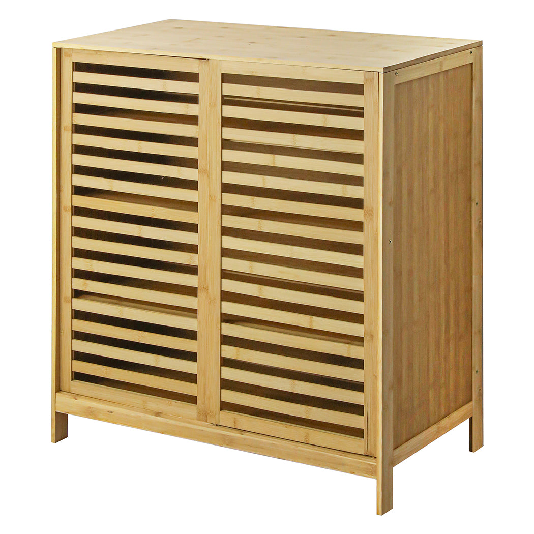 Levede Bamboo Storage Cabinet Freestanding Natural-1942353619819040768