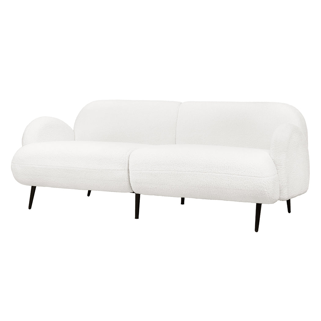 Levede Cloud Sofa 3 Seater Sherpa Fleece White-1937319787009019904