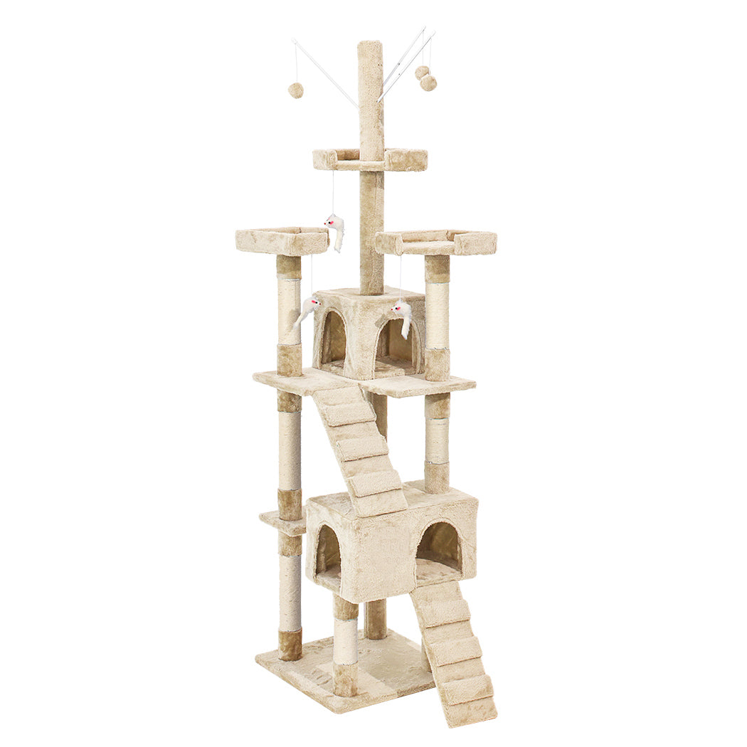 PaWz Cat Tree Scratching Post Scratcher Beige-1942353259029204992