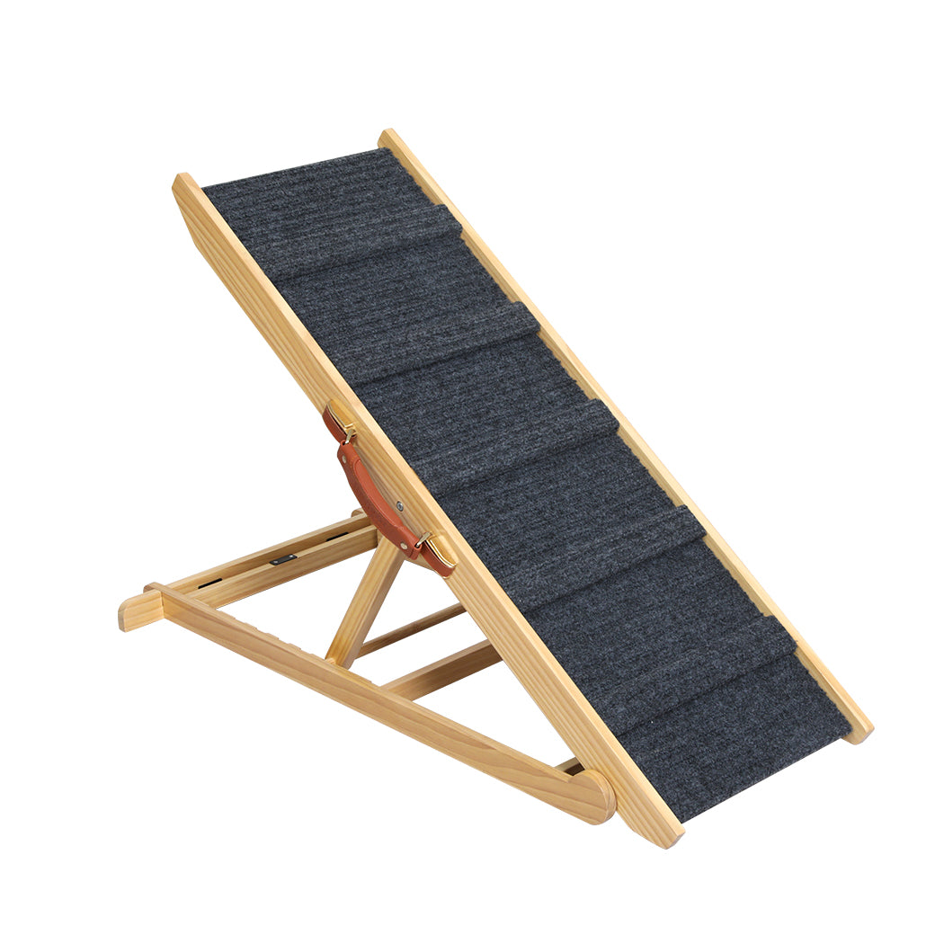 PaWz 5 Wood Adjustable Height Pet Ramp-1942352757541441536