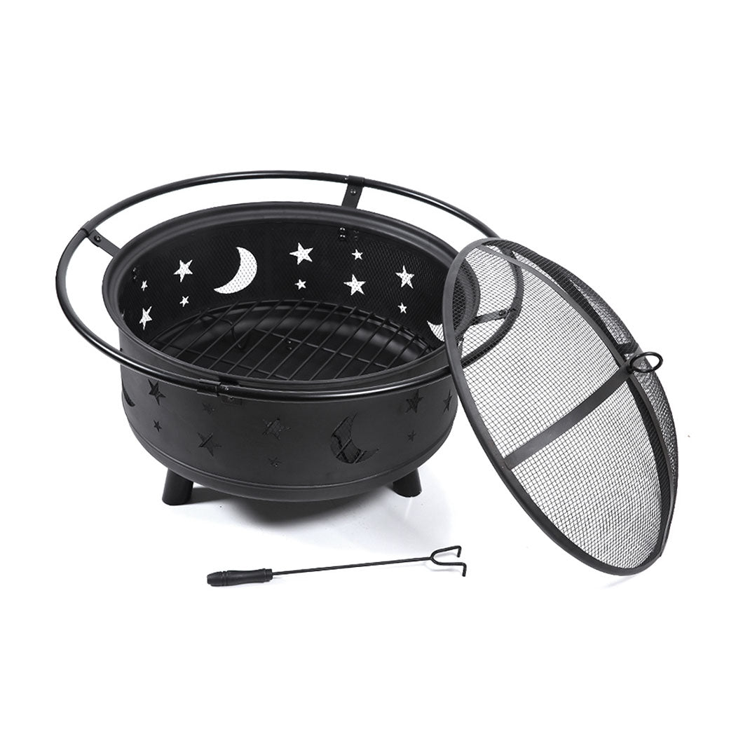 Fire Pit BBQ Grill Pits Outdoor Fireplace-1942353056884723712