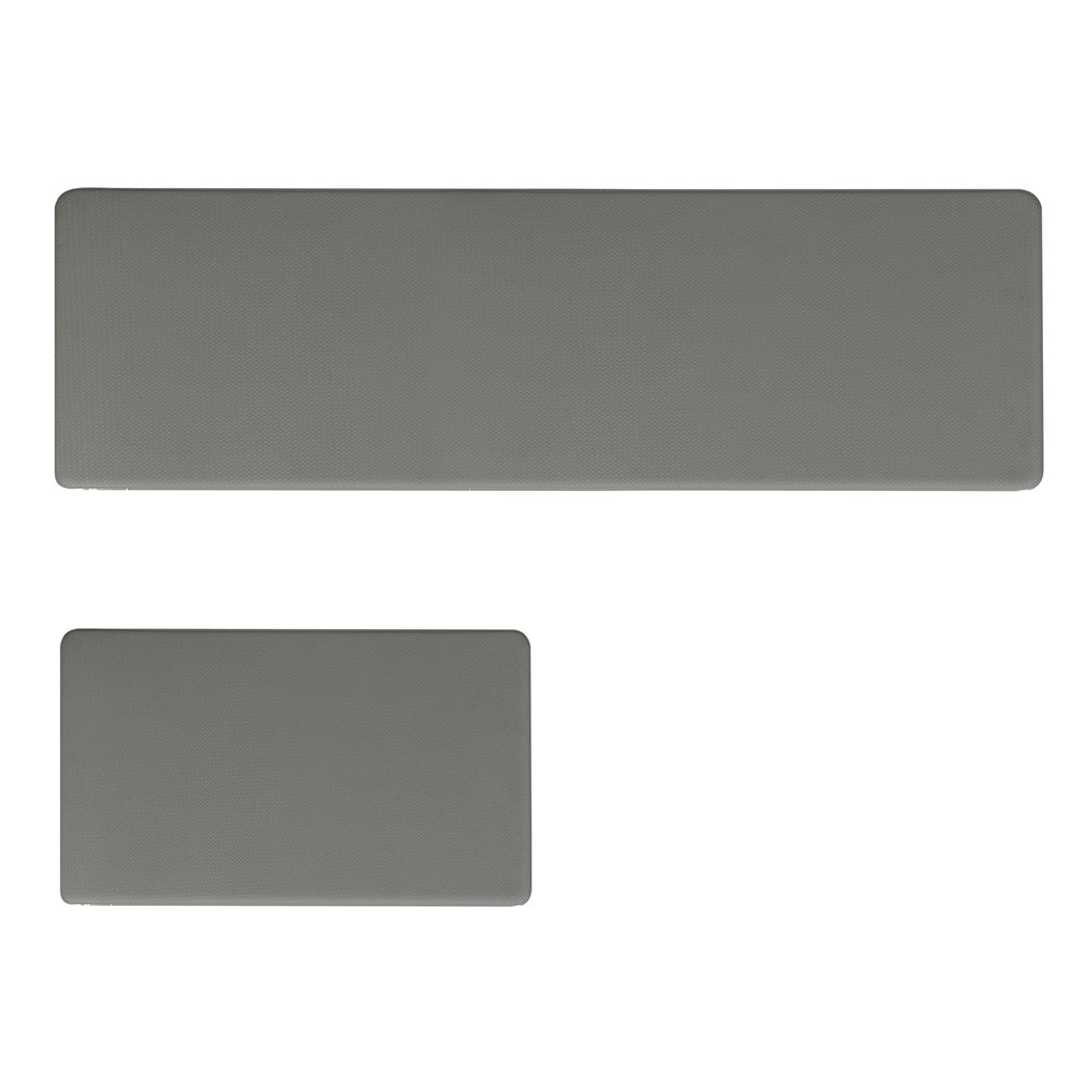 Marlow Kitchen Rug 2PCS Non Slip Anti Fatigue Mat Grey-1942353699376599040