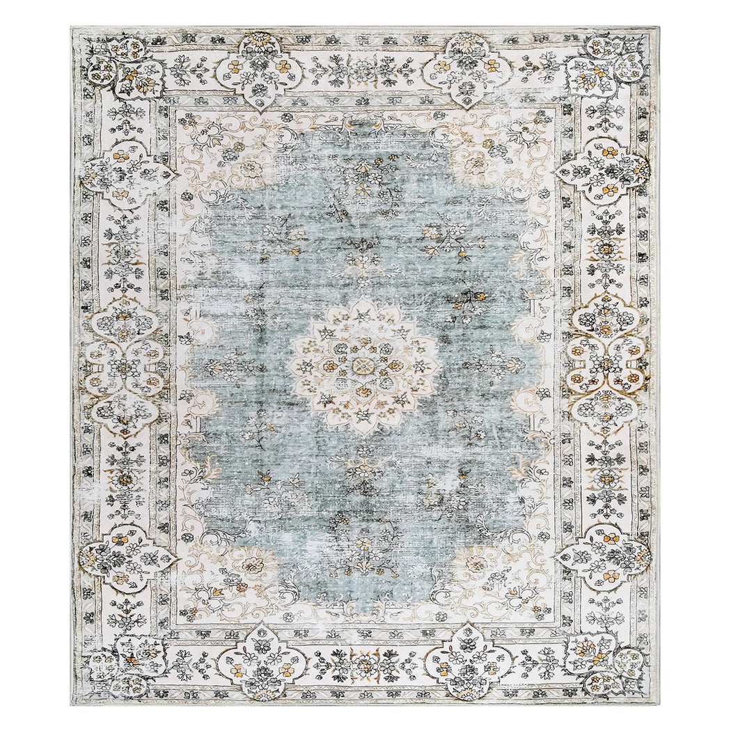 Marlow Floor Rug Short Pile Washable Vintage Carpet Soft Plush Non Slip 200x230-1942353627238764544
