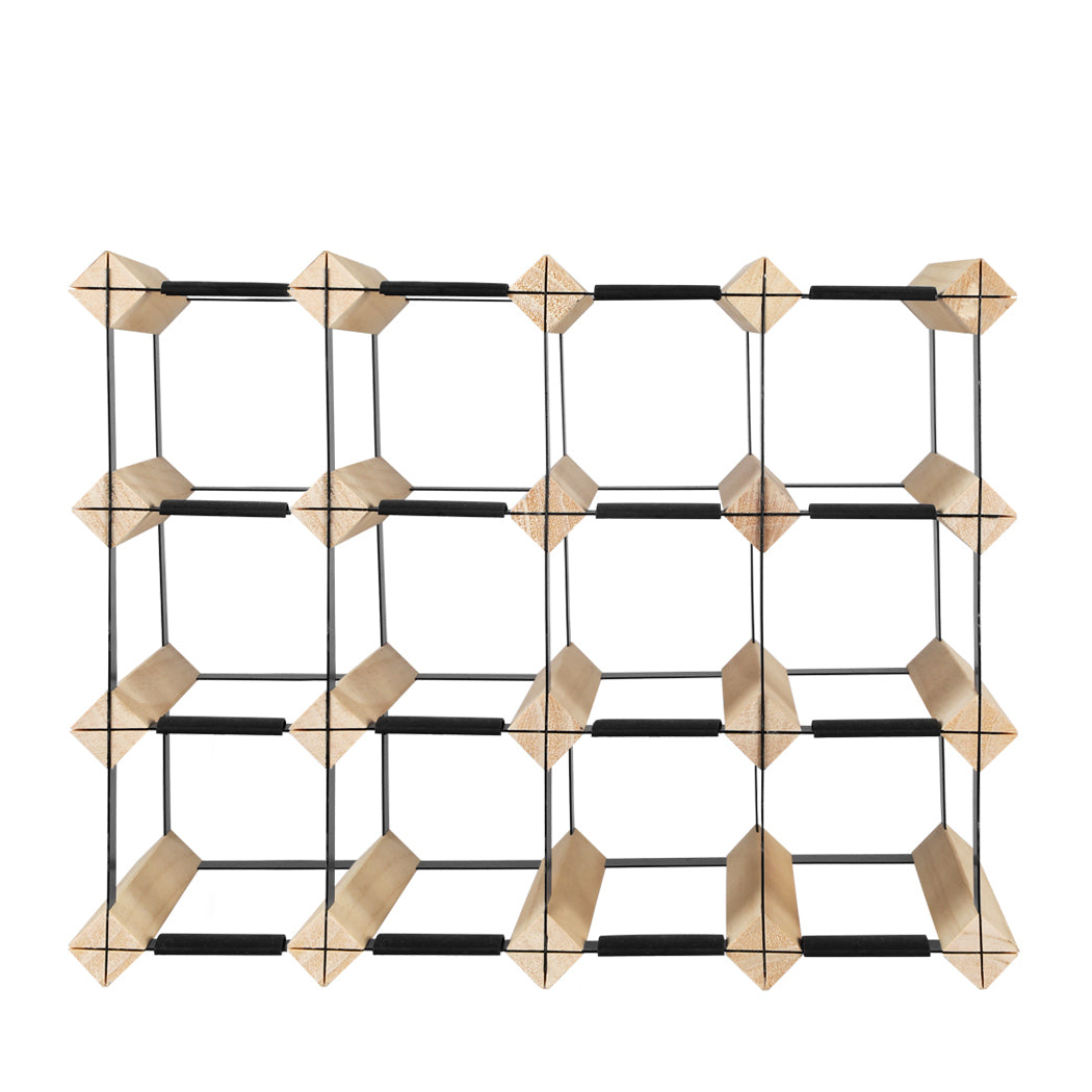 Levede Timber Wine Storage Rack Wooden 20 Bottle-1942353774785990657