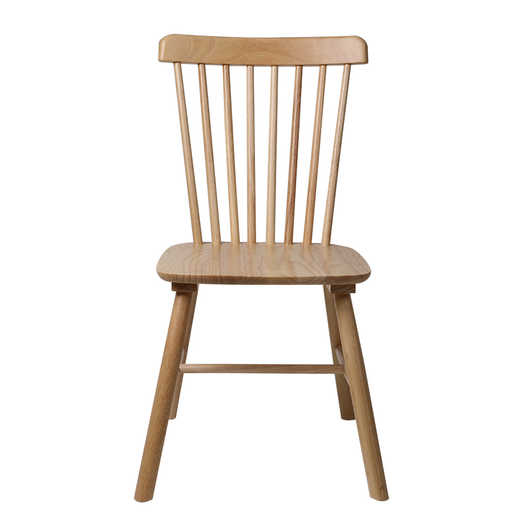 Levede 2x Dining Chairs Kitchen Windor Oak-1910113281884950529