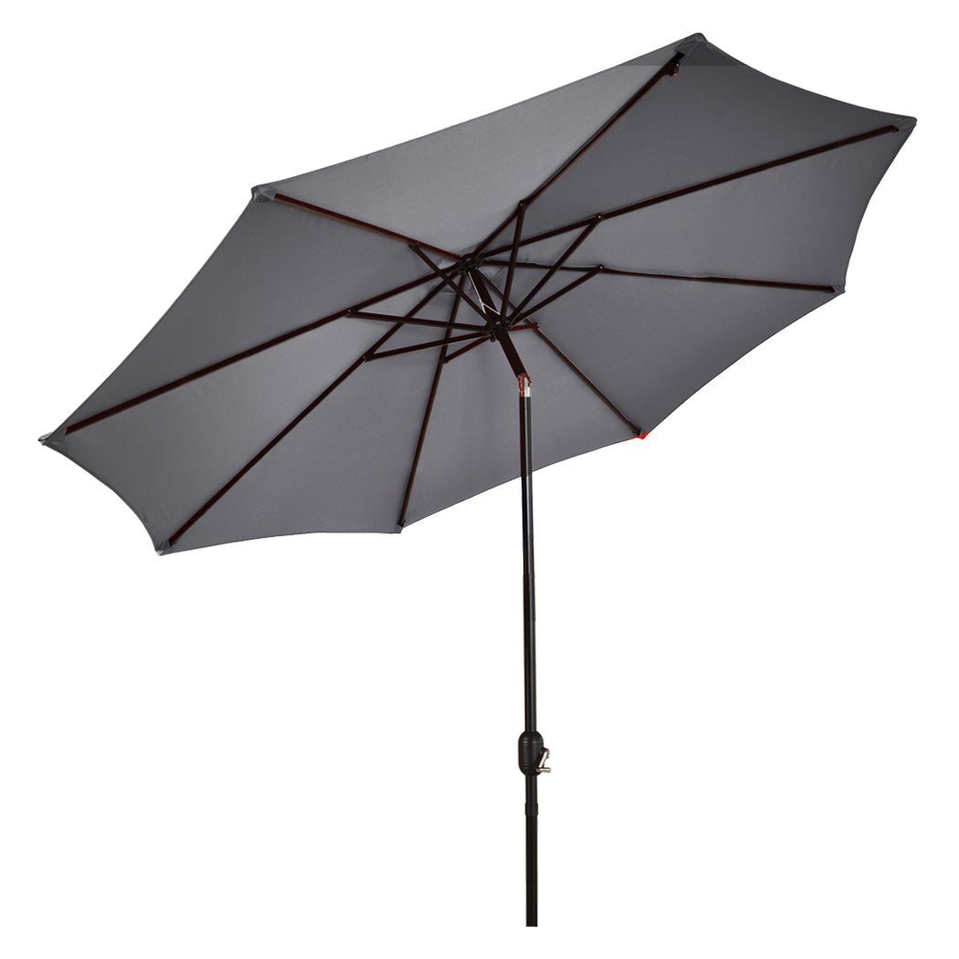 Mountview Outdoor Patio Aluminum Tiltable Charcoal-1942352874214395905