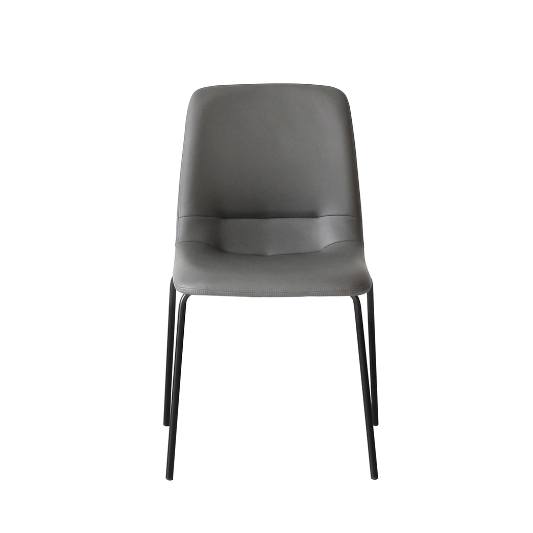 Levede Stackable Dining Chairs Kitchen Grey-1910113294778241025