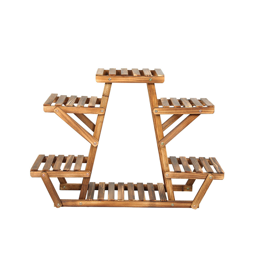 Levede 4-Tier Plant Stand Wood Wooden-1942353760416305153