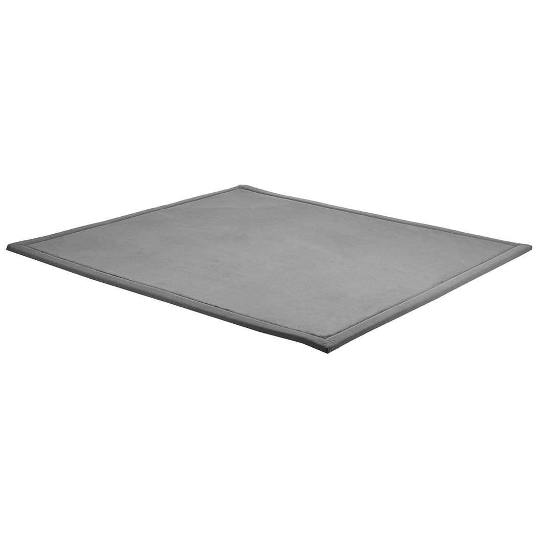 Marlow Coral Velvet Area Rugs Large Mat 150x200cm Grey-1942353700106407937