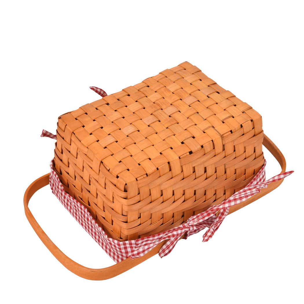 Picnic Basket Outdoor Baskets Deluxe-1942353784151871489