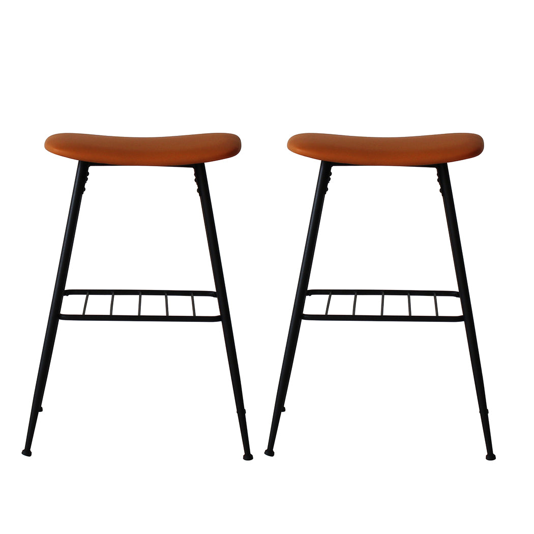 Levede 2x Bar Stools Kitchen Bar Pub Tan-1910113243121192961