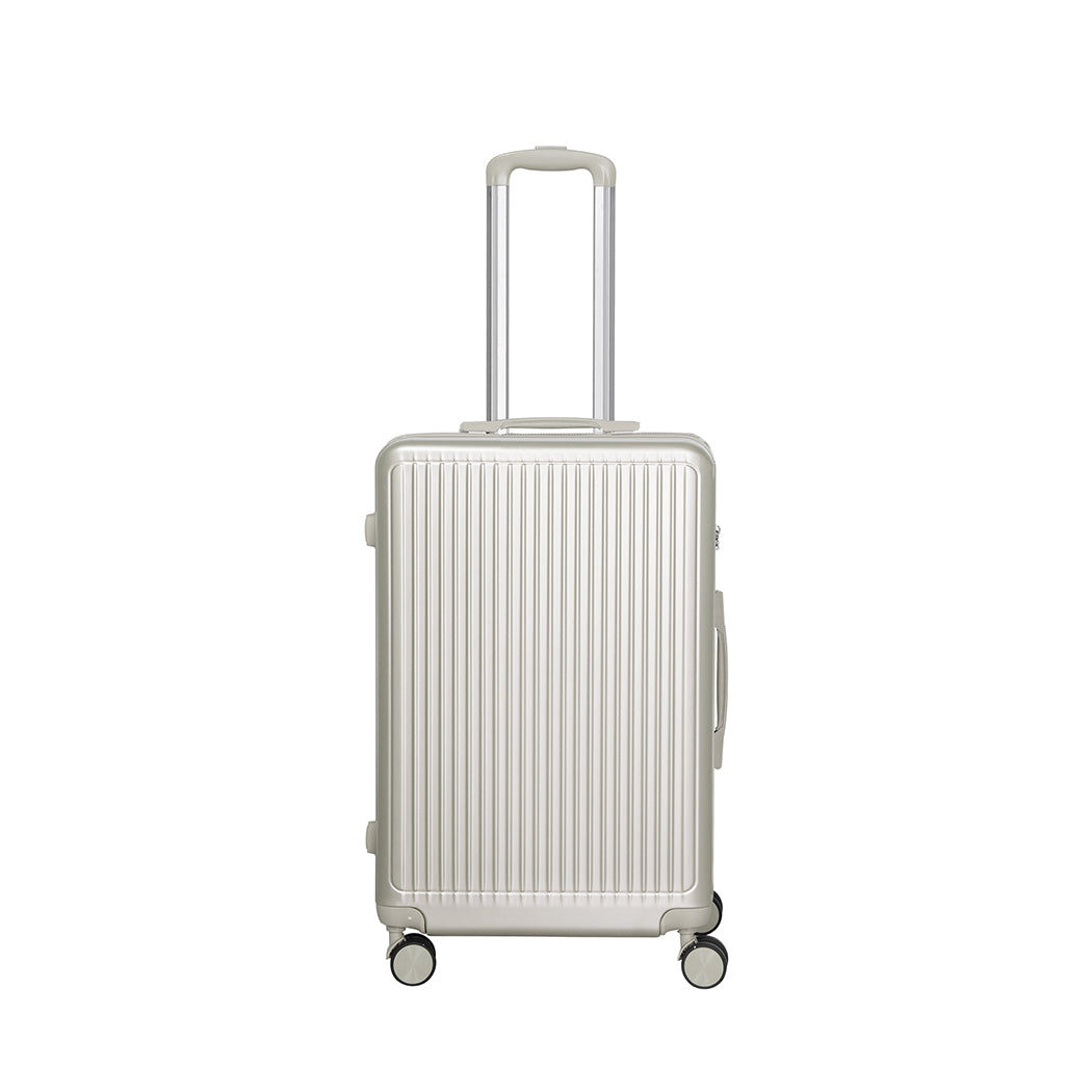 Slimbridge Luggage Suitcase Trolley White 3pc 20"+24"+28"-1942352948675874817