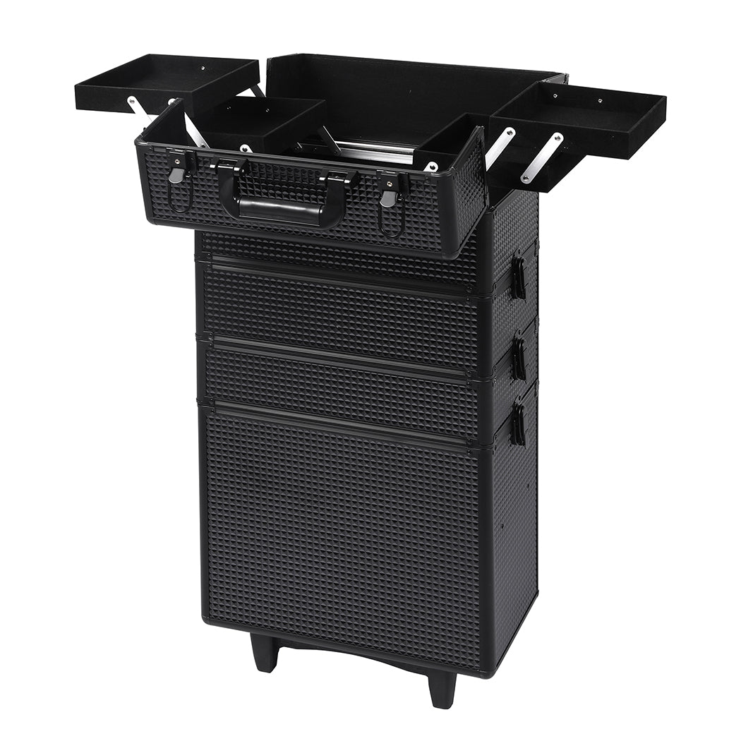Professional Makeup Case Organizer Box Black-1942353090313326593