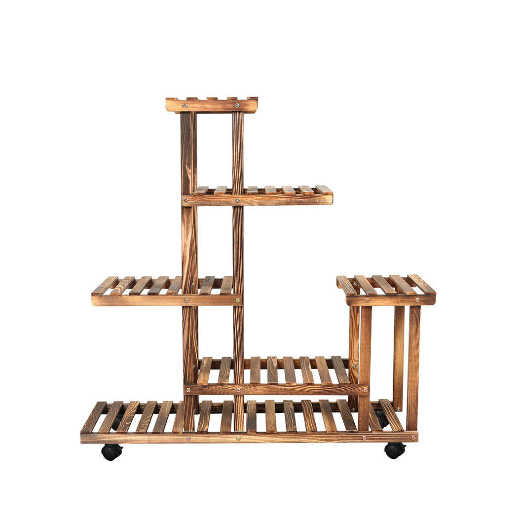 Levede 5-Tier Plant Stand Wood Wooden-1942353761452298241