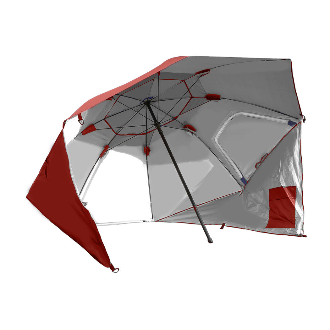 Mountview Beach Umbrella Outdoor Umbrellas Red 2.33M-1942352879868317697