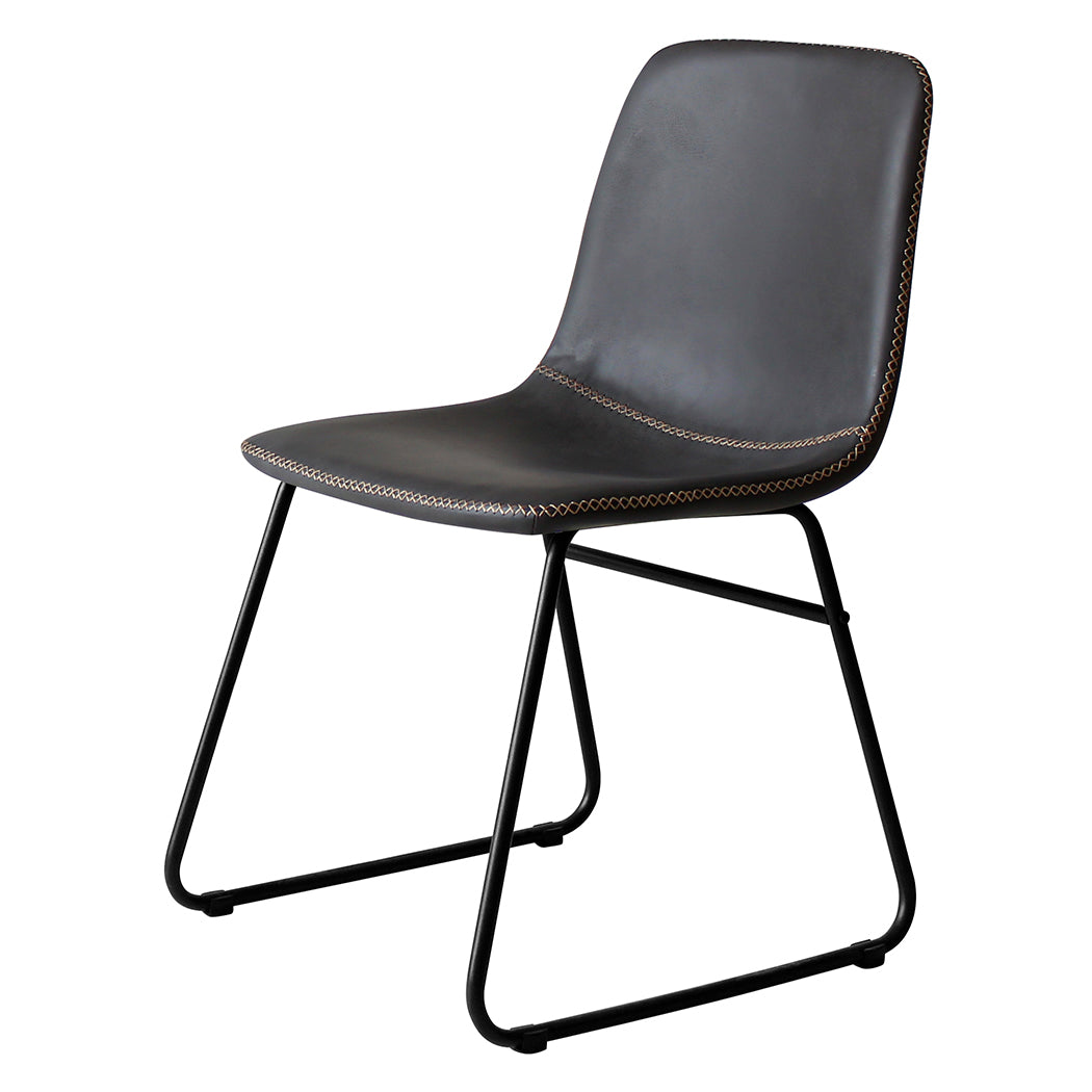 Levede 2x Dining Chairs Kitchen Table Black-1910113300868370433