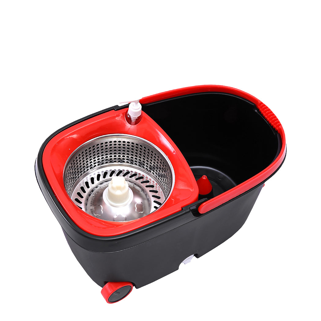 Cleanflo Spin Mop Bucket Set 360? Degree Black-1942353180893515777