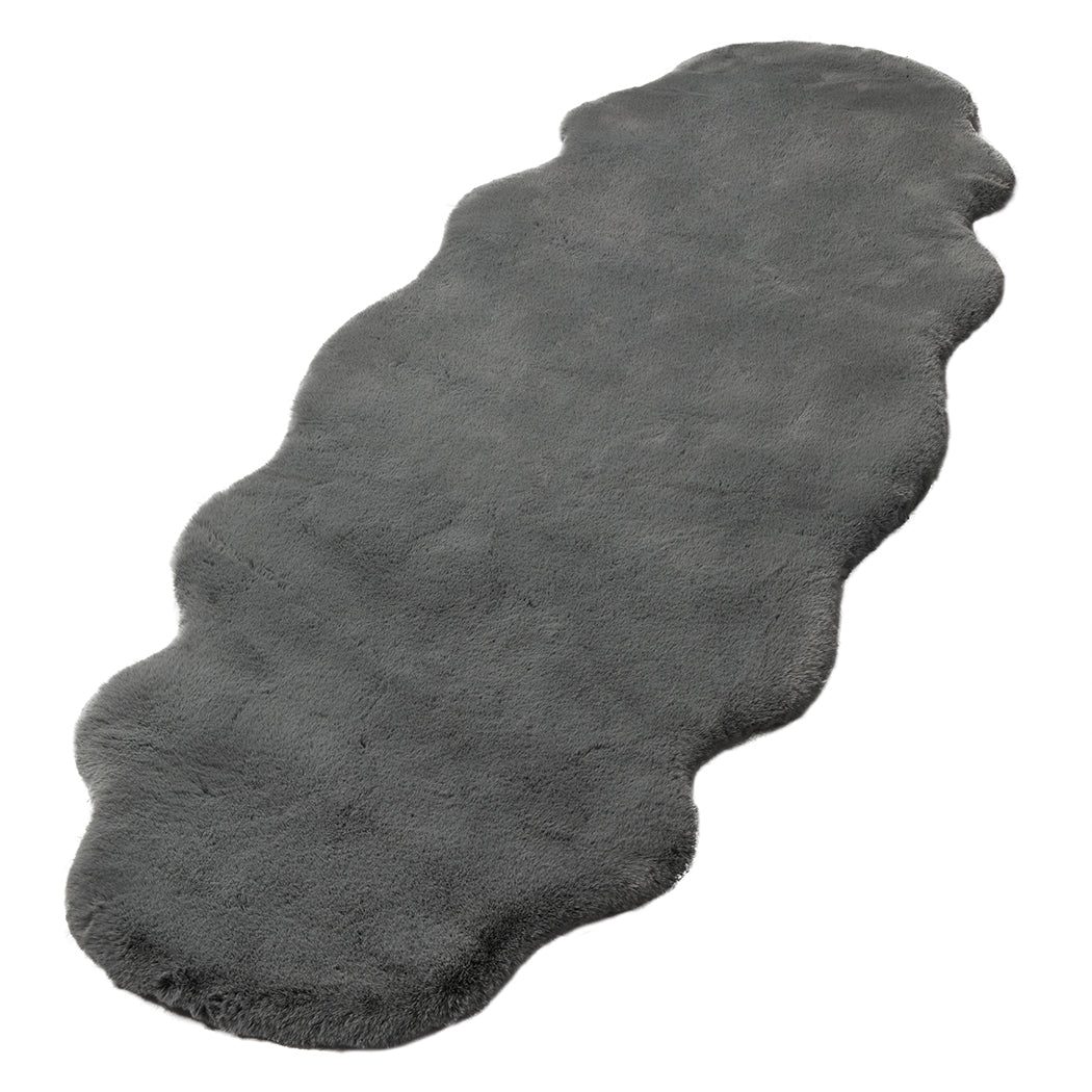 Marlow Floor Rug Area Rugs Cloud Fluffy 80X200cm Grey-1942353170923655169