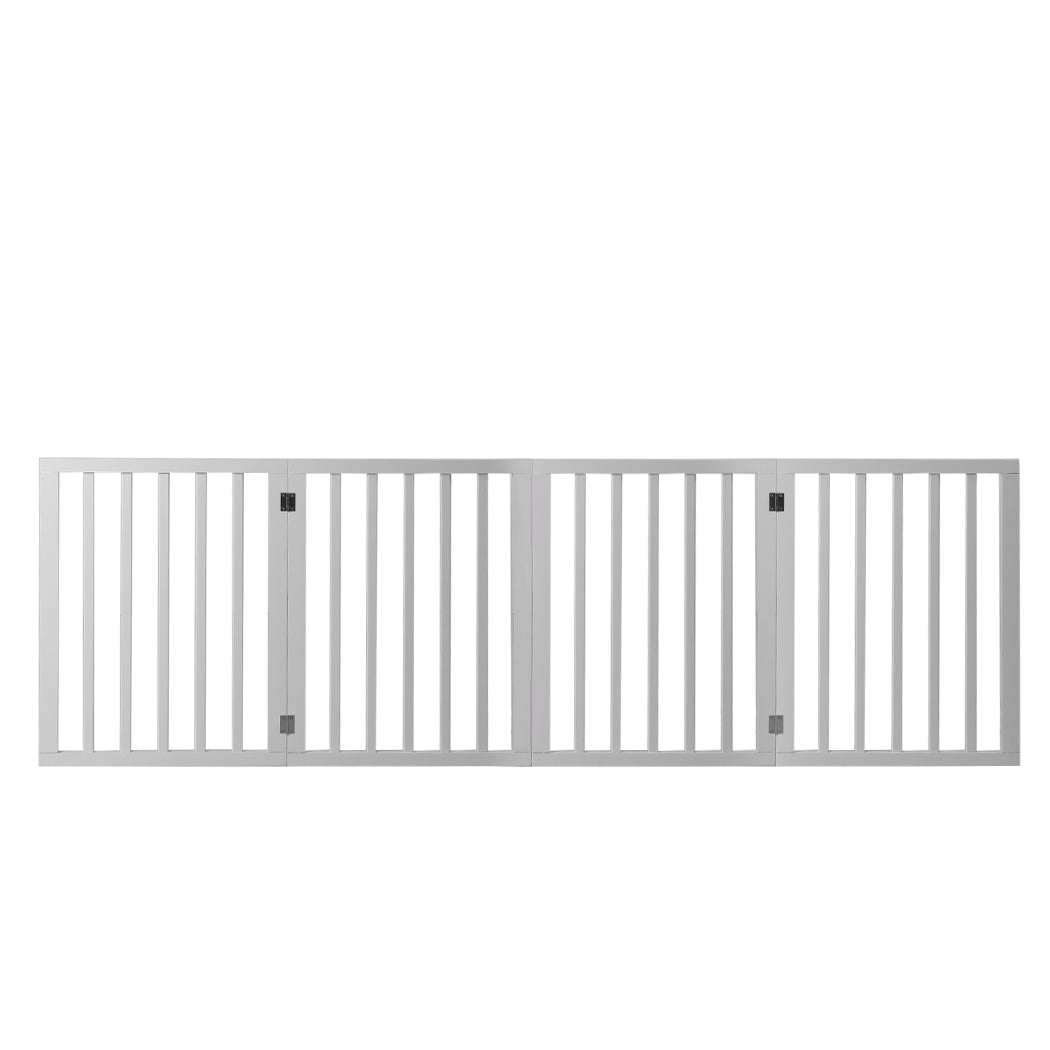 Wooden Pet Gate Dog Fence Retractable White 600x 3MM-1942353080817422337