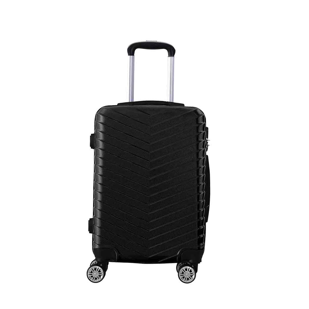Slimbridge 20" Carry On Travel Luggage Black 20 inch-1942352930258685953