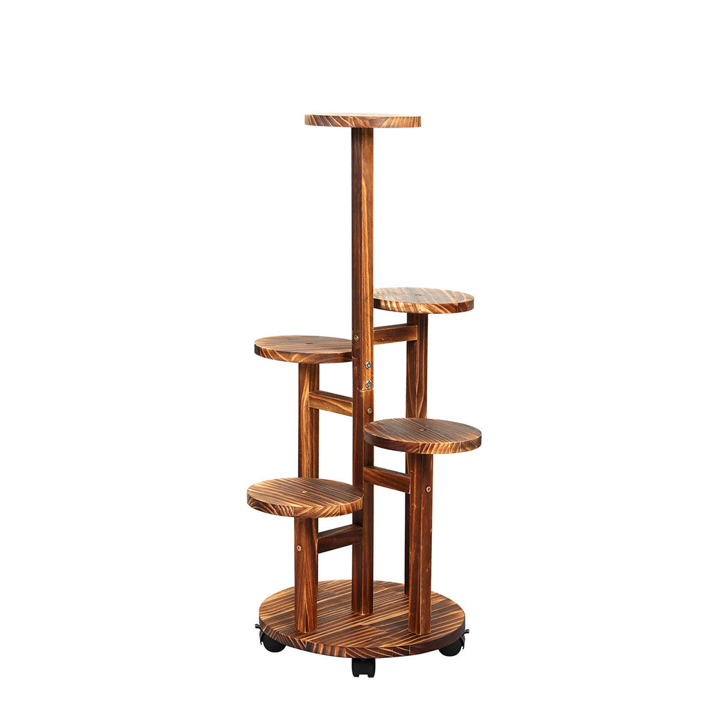 Levede 4-Tier Plant Stand Wood Wooden-1942353760198201345