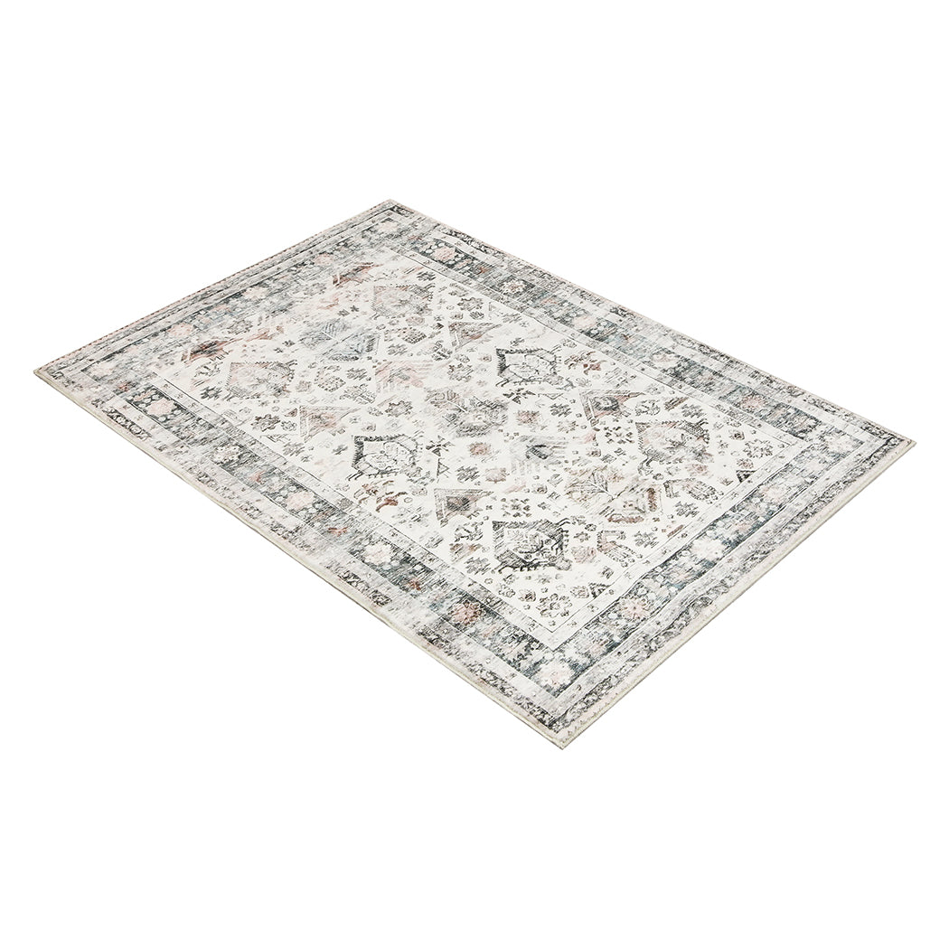 Marlow  Floor Rug Vintage Short Pile Washable Carpet Soft Plush Non Slip 160x120-1942353625628151809