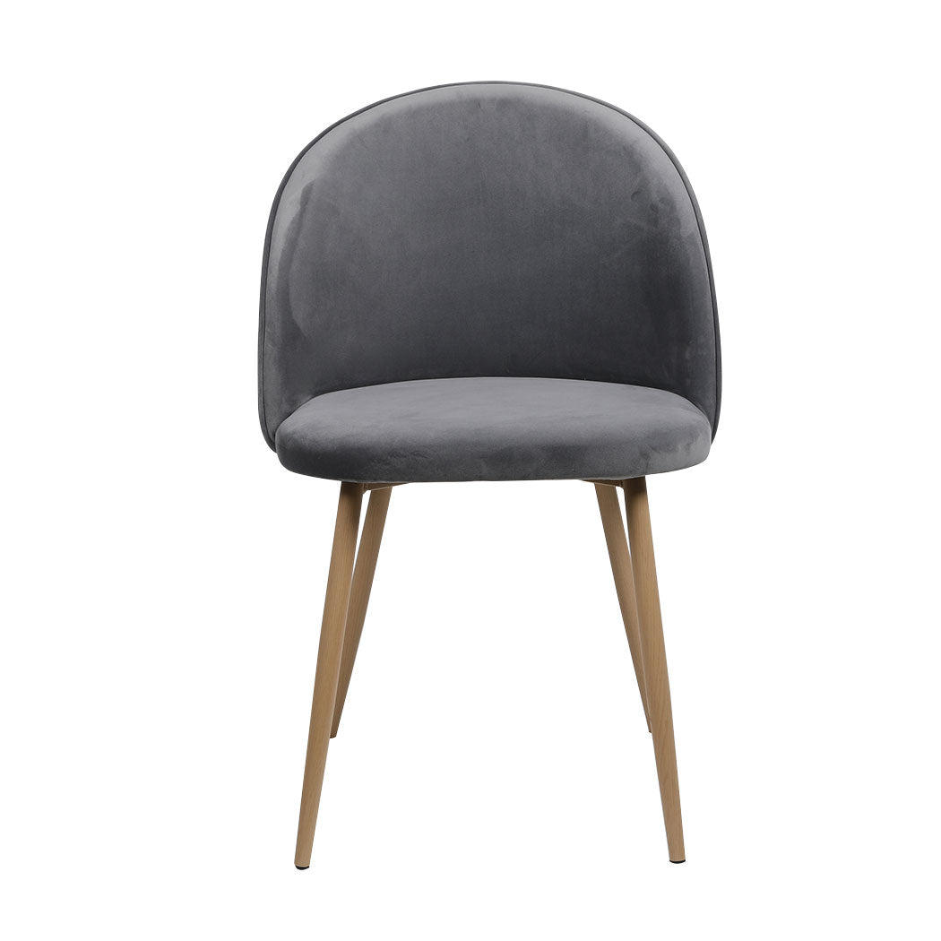 Levede 2x Dining Chairs Seat French Grey-1910113282660896769