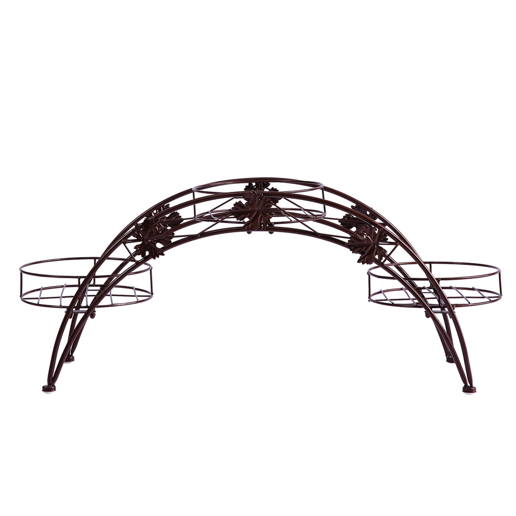2X Plant Stand Outdoor Indoor Metal Bronze-1942352902391730177
