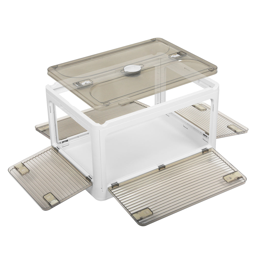 Storage Box Plastic Stackable Container L Large-1942352812054810625