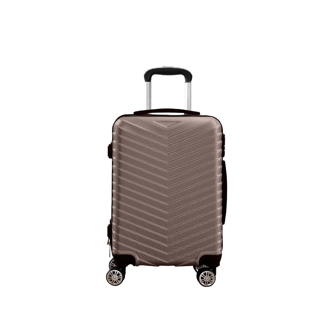 Slimbridge 20" Carry On Travel Luggage Coffee 20 inch-1942352930434846721