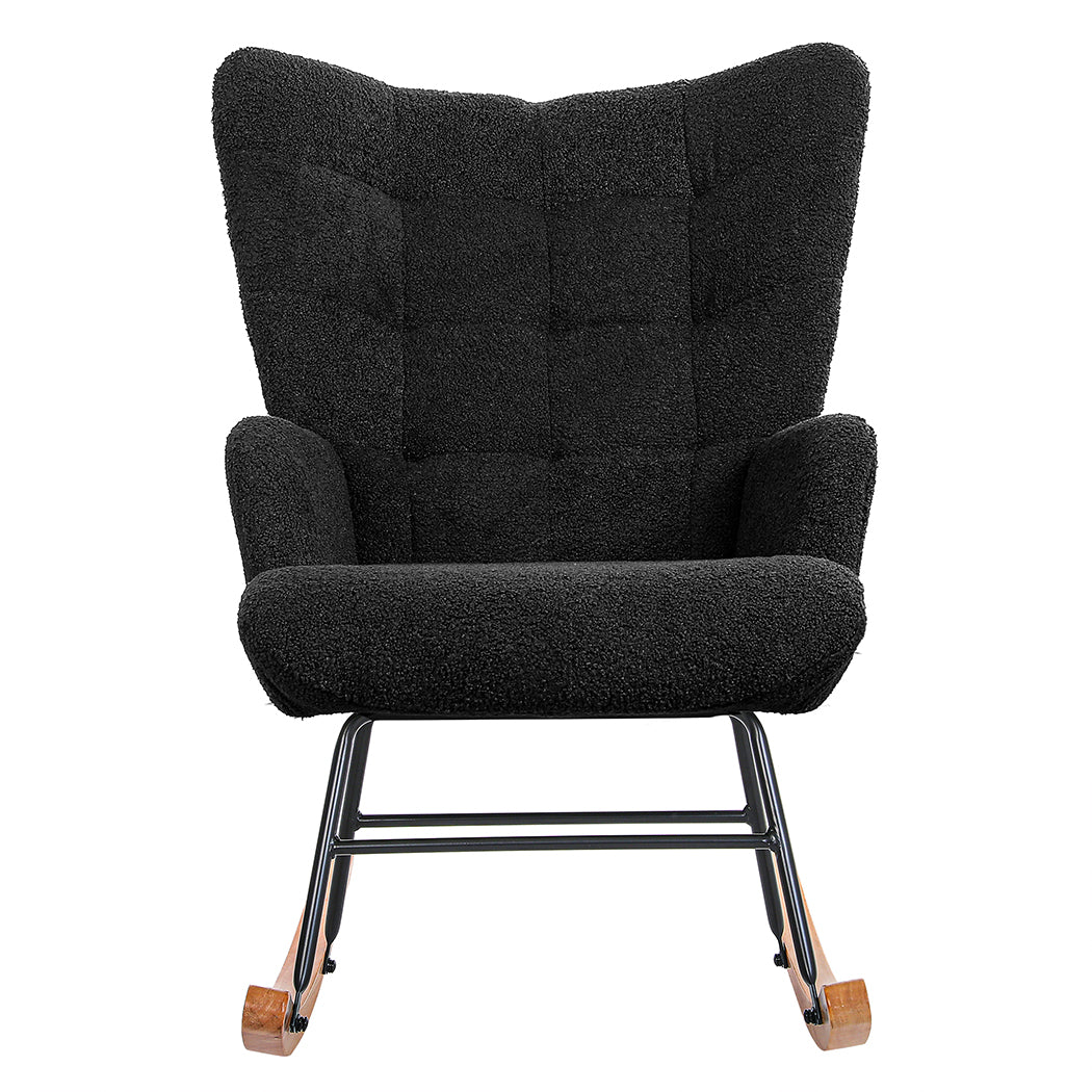 Levede Fleece Rocking Chair-1910112200283000833