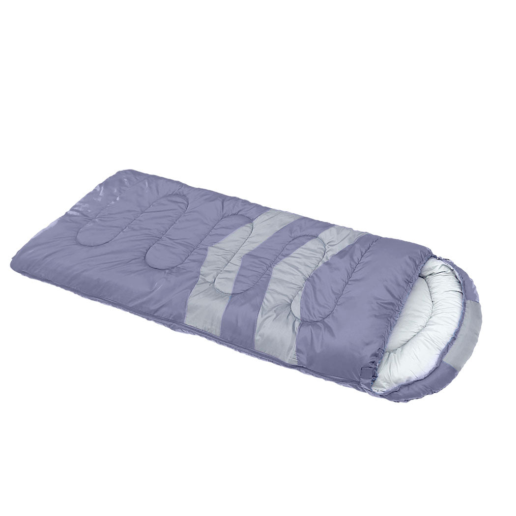Mountview Single Sleeping Bag Bags Outdoor Grey-1942352890798673921
