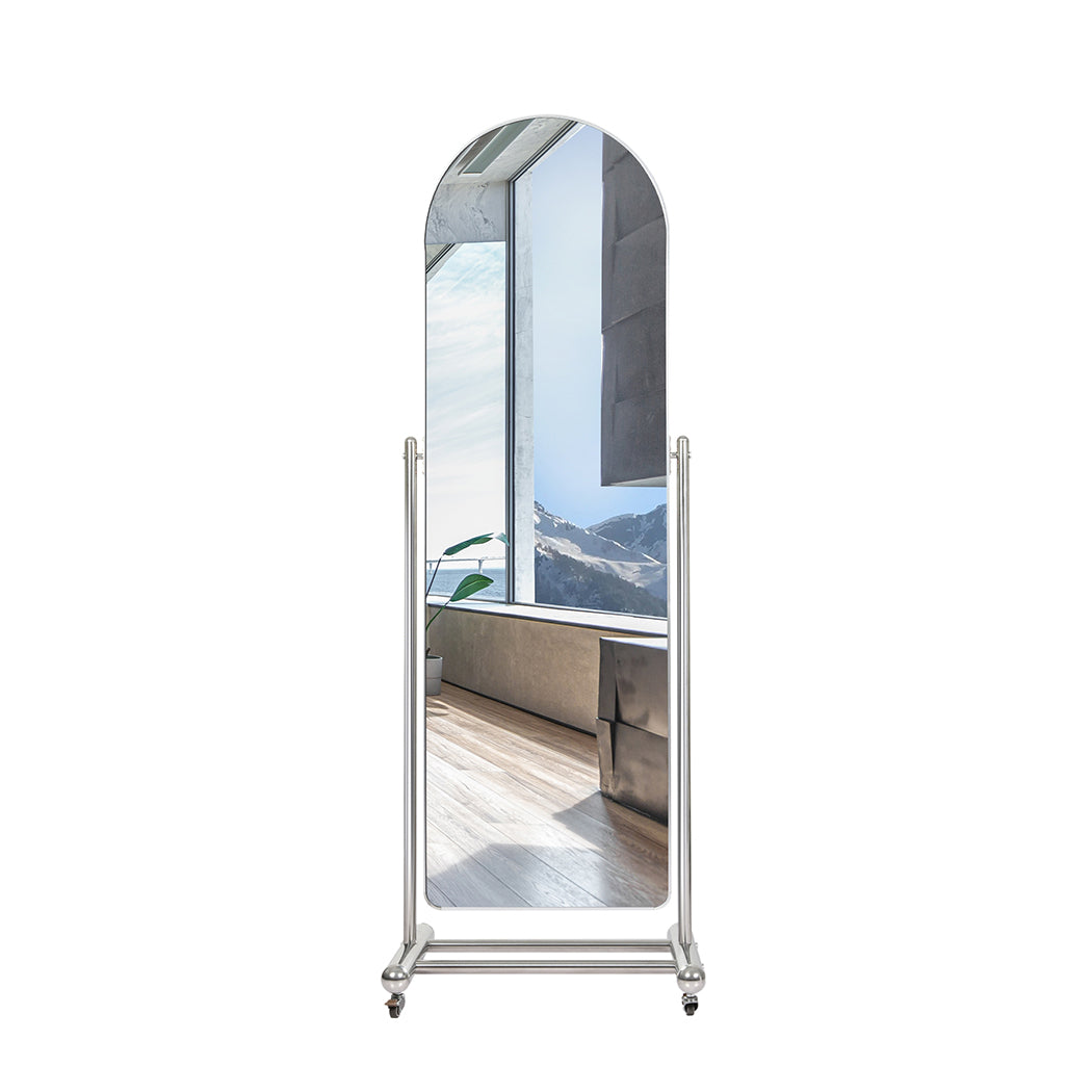 Yezi 165CM Movable Arch Full Length Mirror-1942353651490230273