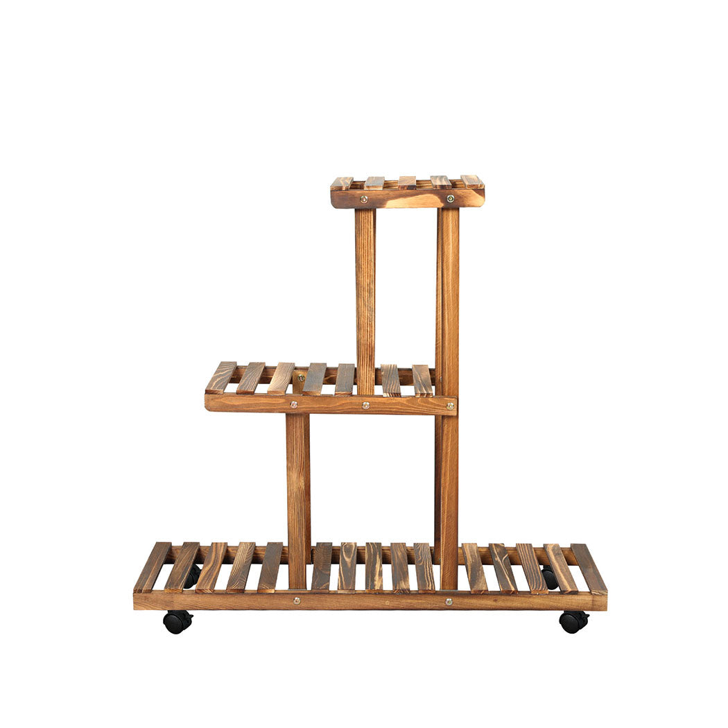 Levede 3-Tier Plant Stand Wood Wooden-1942353761037062145
