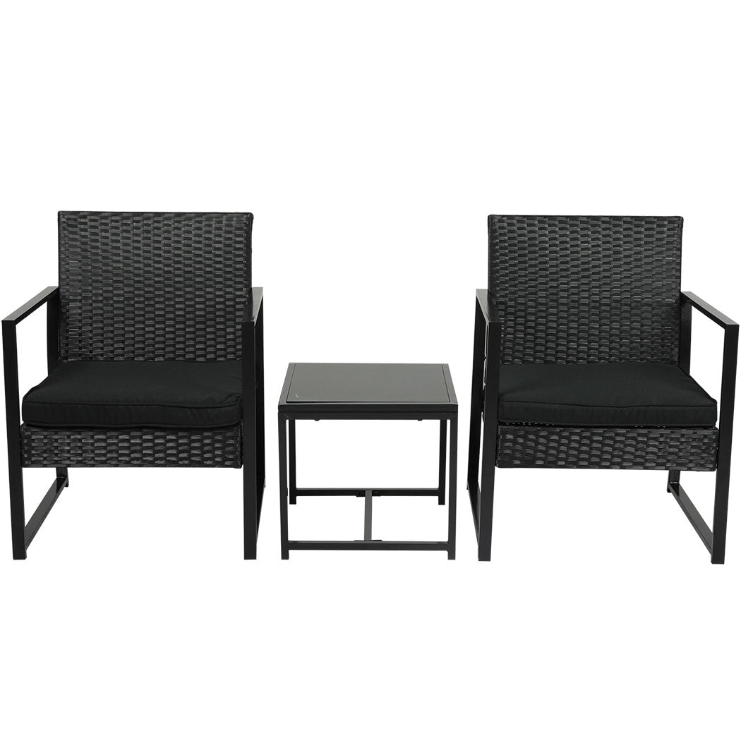 Levede 3 Pcs Outdoor Furniture Set Chair-1919892871520063489