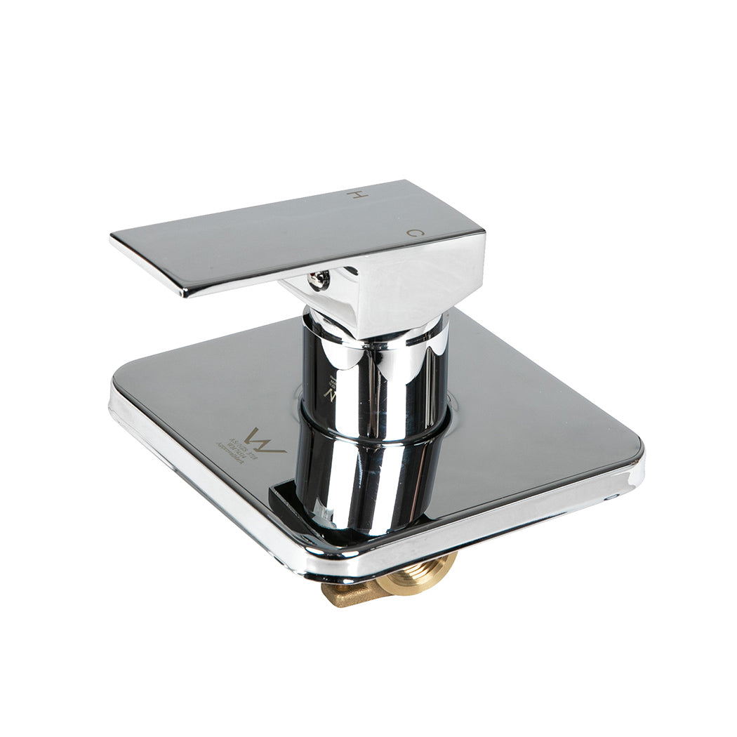 Dutxa Brass Shower Mixer Tap Cold Hot Charcoal-1942353241023057921