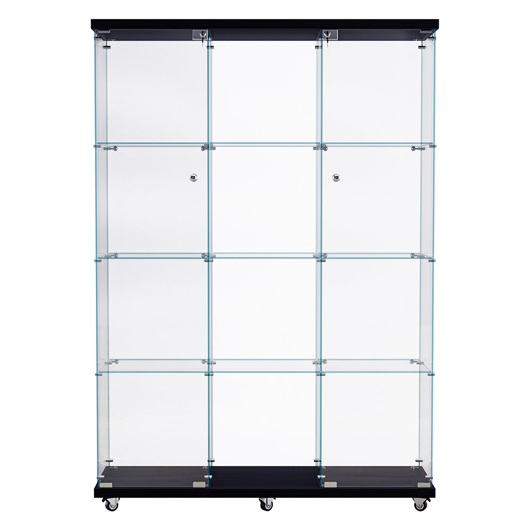 Stacked 169cm Tall Glass Display Cabinet 4 Tier-1917016714055389185