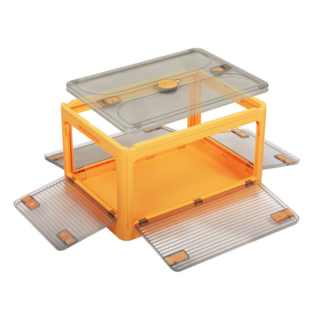 Storage Containers with Lid Clothes S Orange Small-1942352813438930945