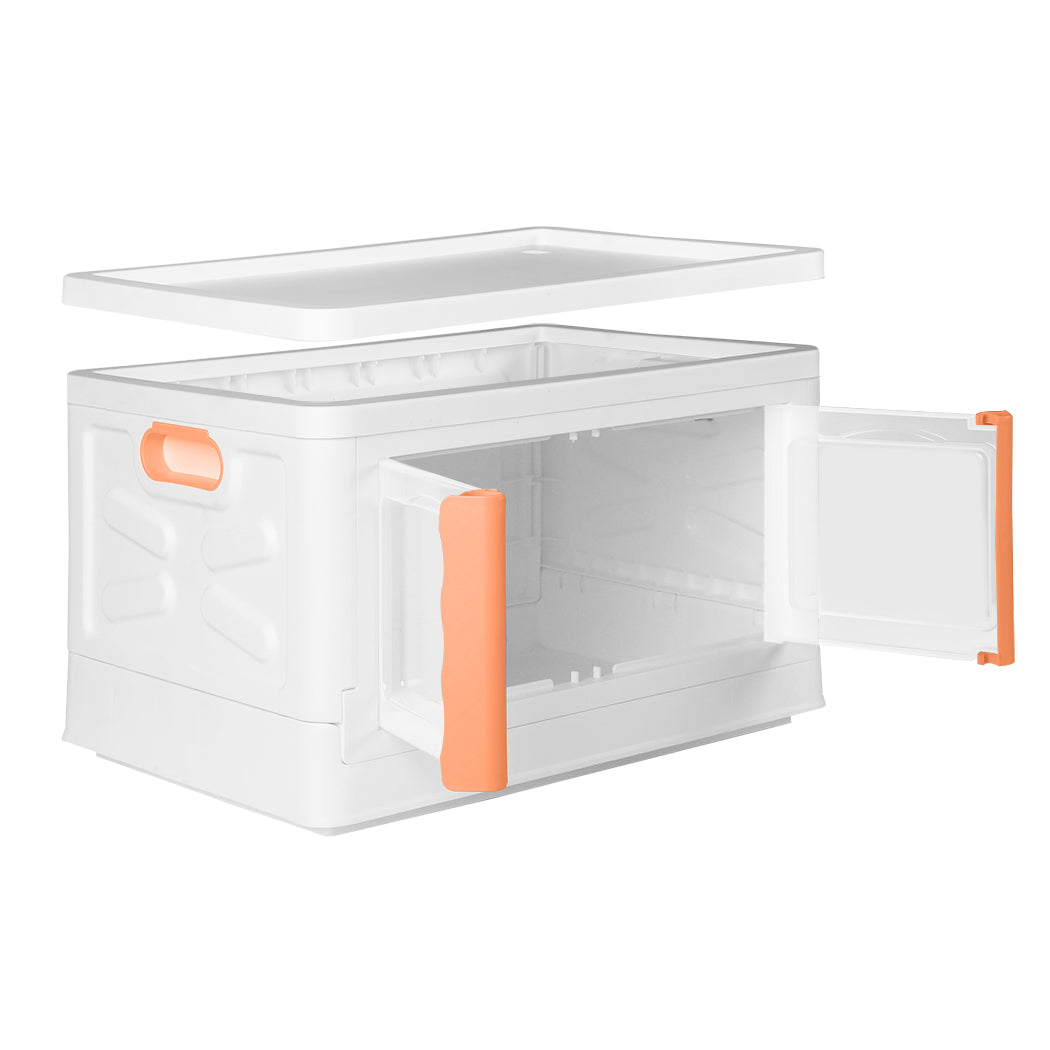 Storage Container Stackable Plastic Pink-1942352813787058177