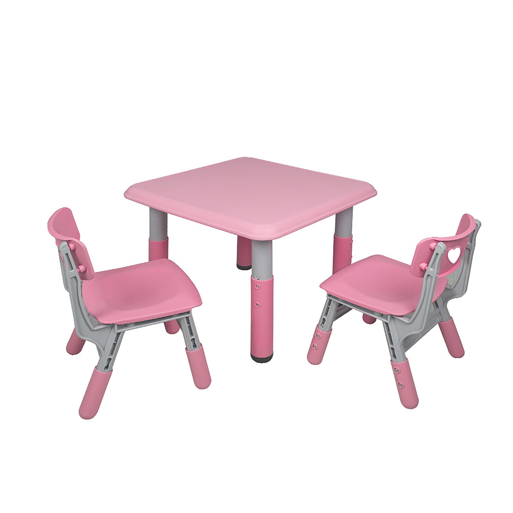 BoPeep Kids Table and Chairs Children Pink-1919892903220613121