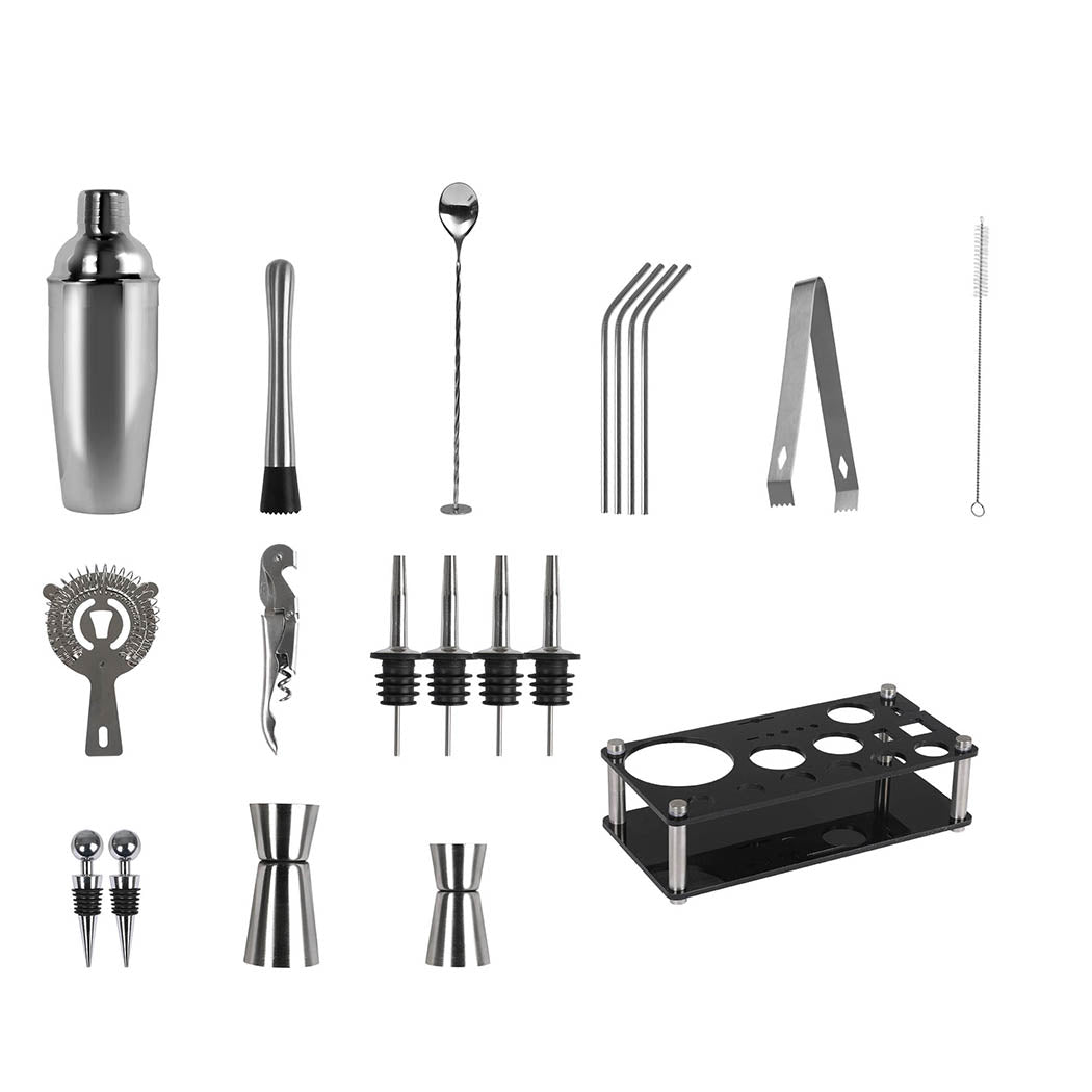 Cocktail Shaker Set Stainless Steel-1942353775138312193
