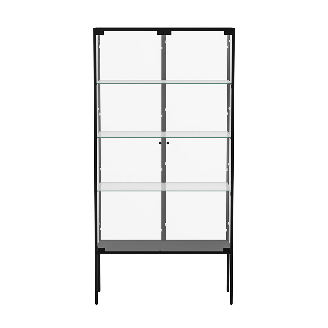 Stacked Glass Display Cabinet Steel 4 Tier 160cm-1937319795359879169