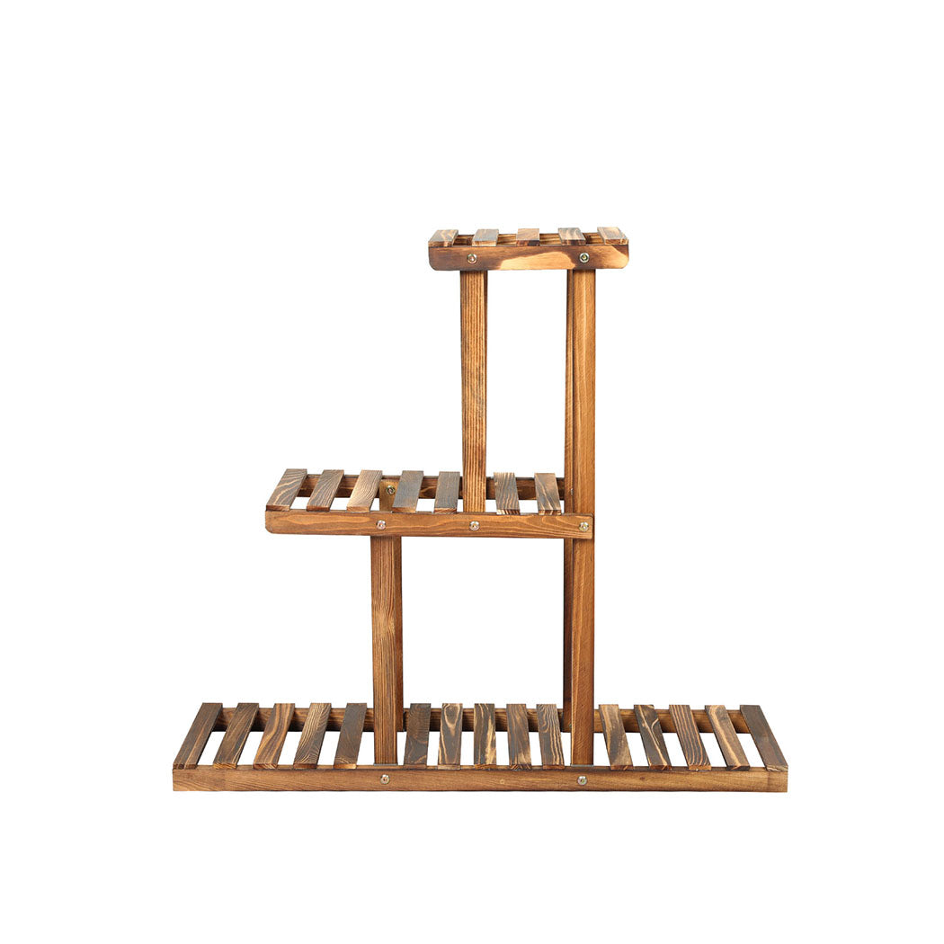 Levede 3-Tier Plant Stand Wood Wooden-1942353760823152641