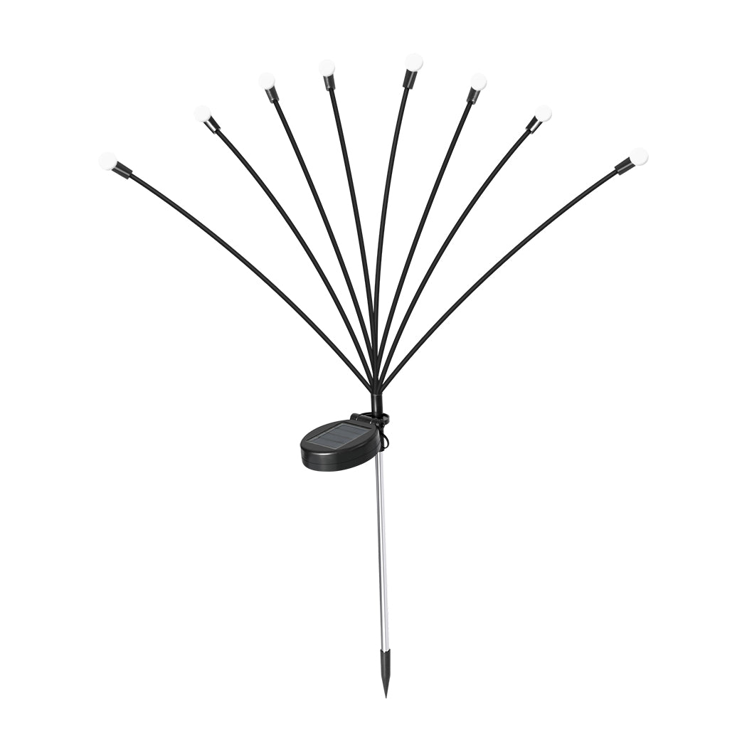 Firfly Solar Lawn Lights 8LED 4PC Outdoor Black-1942352972239474689