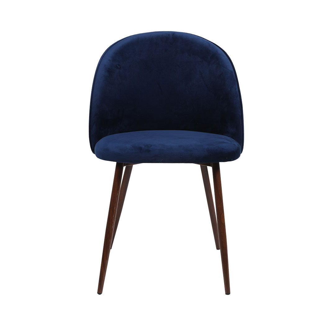Levede 2x Dining Chairs Seat French Navy-1910113283160018945