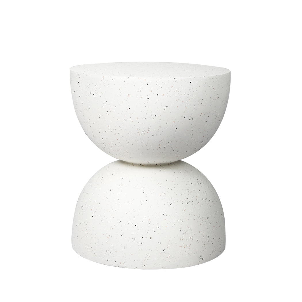 Levede Side Table Terrazzo Coffee Tables Beige-1910113292588814337