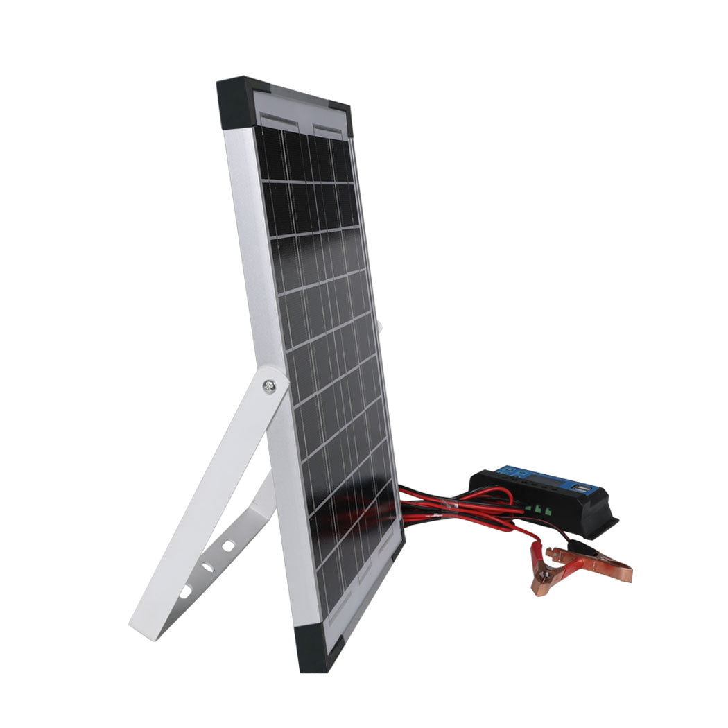 12V 10W Solar Panel Kit Mono Caravan-1910112553439203329